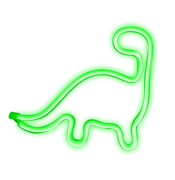 Rox LED Neon Sign - Dinosaur