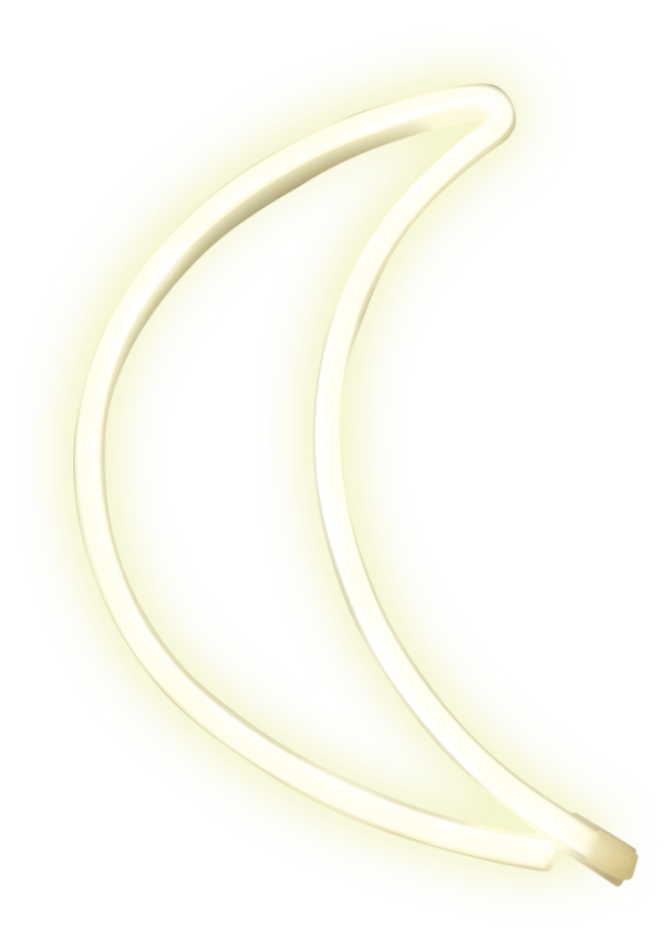 Rox LED Neon Sign - Moon