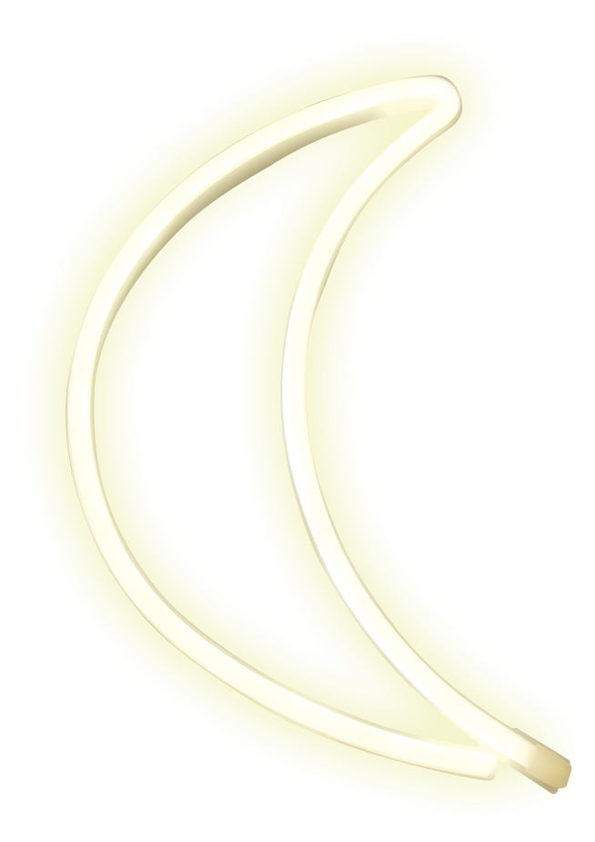 Rox LED Neon Sign - Moon