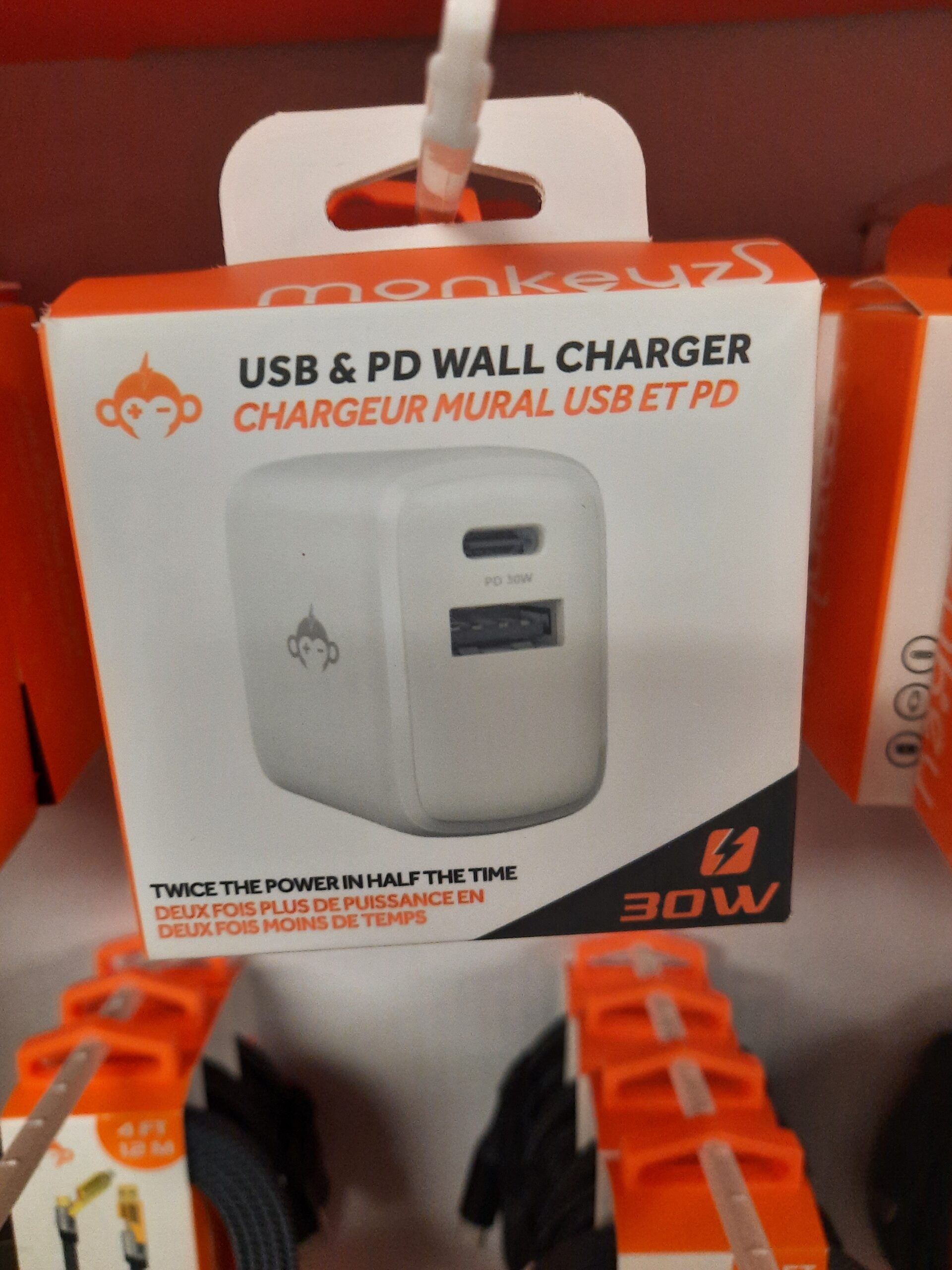 30W Monkeyz Wall Charger