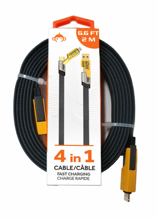 Monkeyz 6'6" 4 in 1 Charging Cable