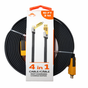 Monkeyz 10' 4 in 1 Charging Cable
